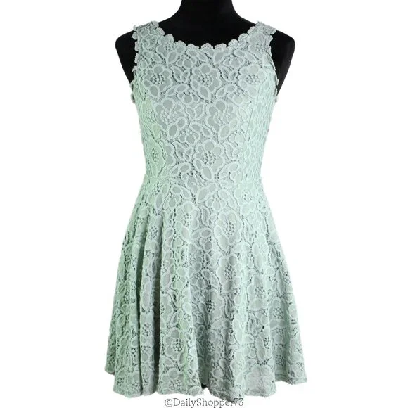 seafoam green lace dress Chloe Dress main image 0